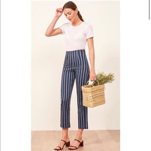 Reformation Petite Marlon Stripe Pant